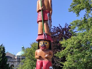 Westkanada-Vancouver Island-Duncan-Totempfahl